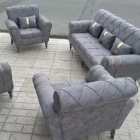 مبل اسکالت ۷ نفره لمسه|مبلمان خانگی و میز عسلی|مشکیندشت, |دیوار