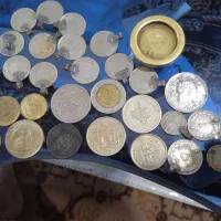 سکه های جمهوری وشاهنشاهی ووزنیه قدیمی|کلکسیون سکه، تمبر، اسکناس|گرمی, |دیوار