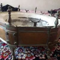 منقل قدیمی برنجی سماور|کلکسیون اشیاء عتیقه|خمینی‌شهر, |دیوار