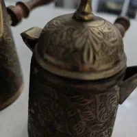 قهوه جوش برنجی دسته چوبی|سماور، چایساز، قهوهساز|تهران, اتابک|دیوار