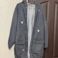 مانتو جین کلاه دار - بسیار تمیز