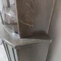 بوفه چوبی شیشه ای|بوفه، ویترین، کنسول|شاهرود, |دیوار