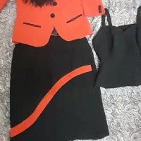 دودست کت ودامن قرمز یلدایی|لباس|یزد, |دیوار