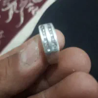 حلقه نقره  الماس روس