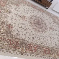 فرش ۱۲متری جفت کرم گلبهی