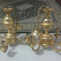 ۲عددلوستر برنجی به قیمت حراجی دونه ای ۳تومن|لوستر و چراغ آویز|اسلامشهر, شهرک قائمیه|دیوار
