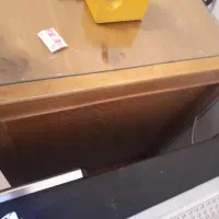 میز تحریر چوبی، ۶۰در۱۲۰، باشیشه|میز تحریر و کامپیوتر|آمل, |دیوار