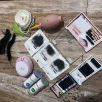 لوازم مژه کاشت اکستنشن آموزش