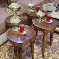 میز  عسلی چوب طبیعی