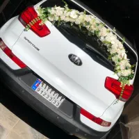 دسته گل عروس و ماشین عروس