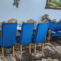 مبل سلطنتی به همراه میز نهار خوری