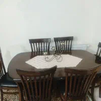 غذا خوری ۶ نفره تمام چوب شیک|میز و صندلی غذاخوری|فولادشهر, B4|دیوار