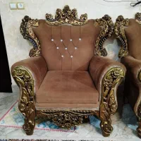 مبل سلطنتی ۷ نفره نو|مبلمان خانگی و میز عسلی|گرگان, |دیوار