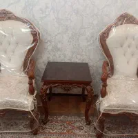 مبلمان سلطنتی و استیل 9 نفره، همراه میز و دو عسلی|مبلمان خانگی و میز عسلی|سمنان, |دیوار