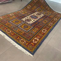 فرش دستباف نقشه قشقایی گل ابریشم|فرش|مشکین‌دشت, |دیوار
