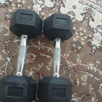 دوعدد دمبل نونو هرکدام ۵ کیلو آهنی
