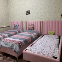 تخت خواب یکنفره ۱ نفره سرویس خواب لمسه نیم سرویس|تخت و سرویس خواب|شیراز, شهرک فرزانگان|دیوار