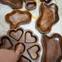 انواع ظروف پذیرایی طرح چوب