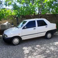 پراید سفید مدل 96 بدون رنگ