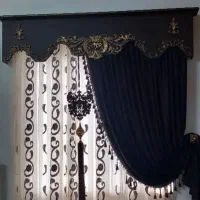 پرده سالن با کتیبه ۳عدد|پرده، رانر، رومیزی|نوشهر, |دیوار