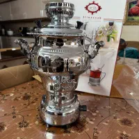 سماور گازسوز عالی نسب نقشینه ۶ لیتری