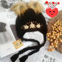 شال وکلاه بافت گلدوزی وساده