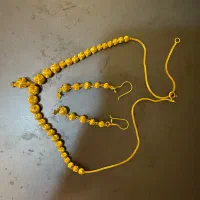 گردنبند و گوشواره توپ تراش