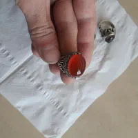 انگشترنقره عقیق سرخ وسبز وباباقوری|جواهرات|تهران, افسریه جنوبی|دیوار