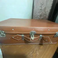 چمدان قدیمی چرمی آنتیک