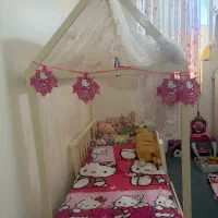 تخت خواب کلبه ای کودک و نوجوان اندازه ۲۰۰ در ۹۰|تخت و صندلی بچه|بوشهر, |دیوار