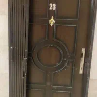 درب چوبی یک لنگه و اکاردئونی