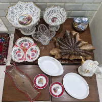 حراج میز جلو مبلی و عسلی چوبی قدیمی