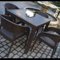 دنیای میز و صندلی فایبر فلزی رستورانی فضای باز|میز و صندلی غذاخوری|تهران, نعمتآباد|دیوار