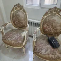 مبل  استیل فرانسوی منبت کاری و کلکسیونی دوره پهلوی|مبلمان خانگی و میز عسلی|تهران, جهاد|دیوار