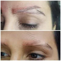 ریمووابروخط چشم پخش شده ولب تک جلسه با رجووی
