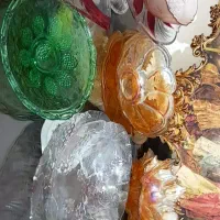 میوه خوری والترکریستال رنگی۴۰قلم ظرف مناسب باغ۲۲۰۰|ظروف سرو و پذیرایی|شهریار, شهریار|دیوار