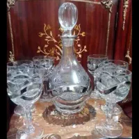 جام و گیلاس بوهمیا آنتیک