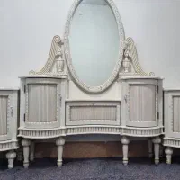 میز ارایش و آیینه و پاتختی الیزابت