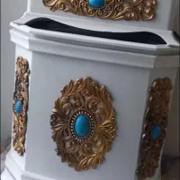 جا دستمال کاغذی جادستمالی و سطل زباله