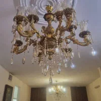 دو عدد لوستر برنز ۶ شاخه و ۱۲ شعله