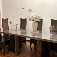 میز ۸ نفره غذا خوری|میز و صندلی غذاخوری|بندر کنگان, |دیوار