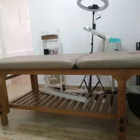 تخت ماساژ و فیشال با تشک تا شونده