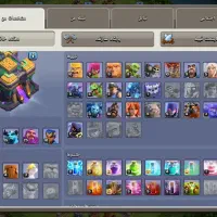 اکانت کلش لول ۱۳۶ تان ۱۴ نیمه مکس|کنسول، بازی ویدئویی و آنلاین|رودسر, |دیوار