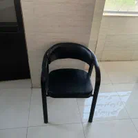 میز و صندلی مدیریت و ارباب رجوع کامل با یخچال