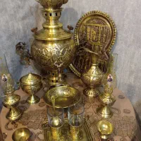 سماور  زغالی ذغالی و قلیان یا قلیون برنجی