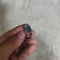 انگشتره نقره ۹۲۵ نگین توپاز لندن یاقوت آفریقا|جواهرات|ورامین, ورامین|دیوار