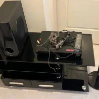 سینمای خانگی ، DVD و ساب باکسینگ و دو بلندگو LG