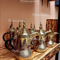 قهوه جوش دست ساز دسته چرم