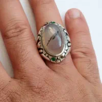 انگشتر نقره ۳۵ گرم رکاب دست ساز گرمی ۱۸۰