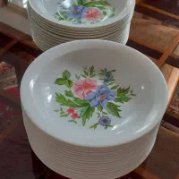 ۳ دست ۱۸ عدد بشقاب خورشت خوری ملامین نو